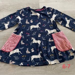 Boden unicorn tunic 6/7